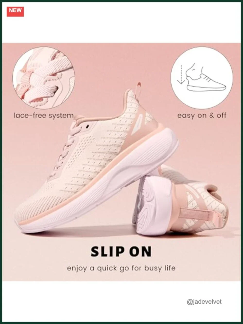 Women's Slip-On Walking Shoes Lightweight Breathable Athletic Sneakers